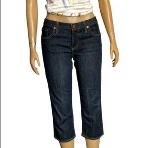AG Jeans Adriana Goldschmied The Crop Capri dark wash Red Label Size 31R